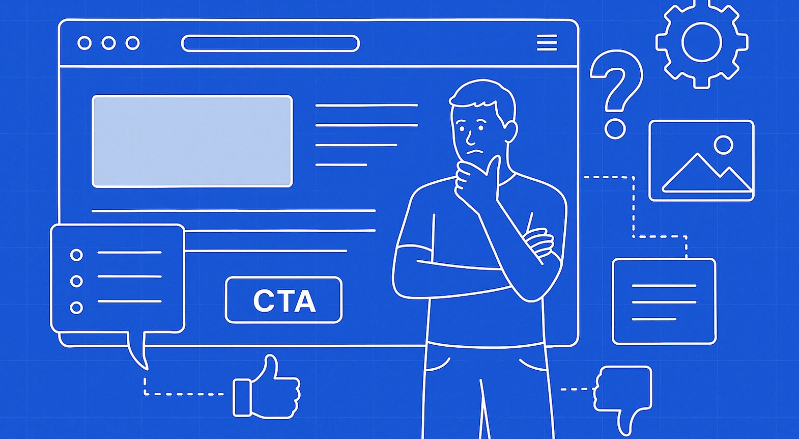 Example of elevator company website without a CTA